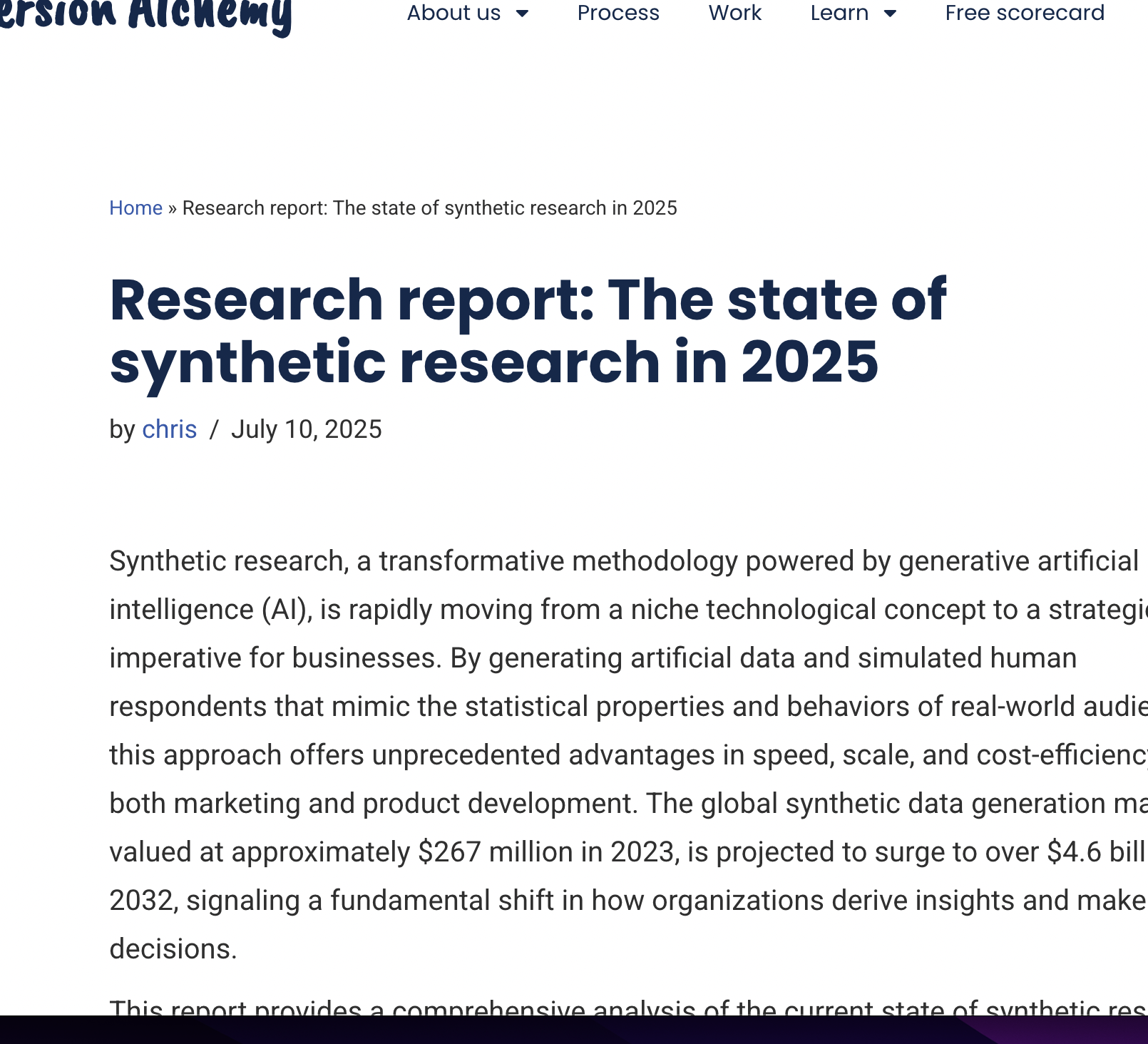 Research report: The state of synthetic research in 2025
