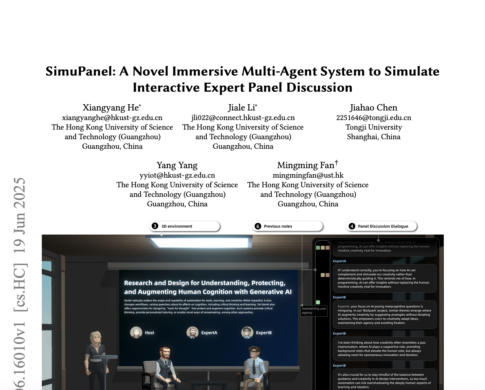 SimuPanel: A Novel Immersive Multi-Agent System to Simulate Interactive Expert Panel Discussion