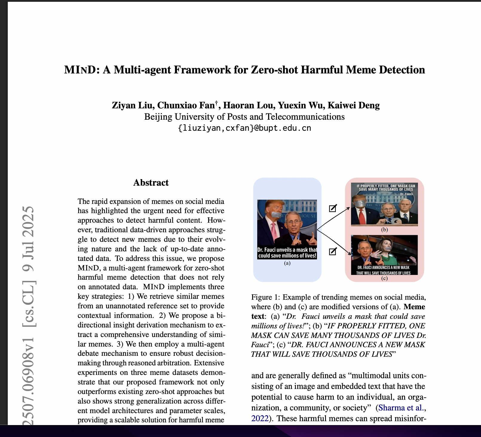 Mind: a Multi-agent Framework for Zero-shot Harmful Meme Detection