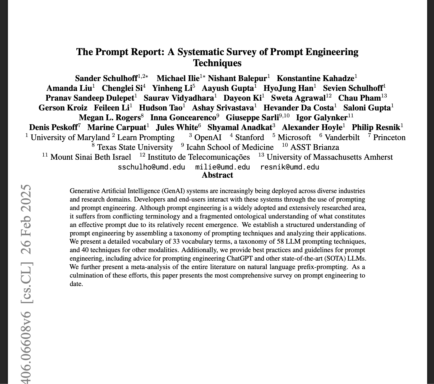 The Prompt Report: A Systematic Survey of Prompt Engineering Techniques