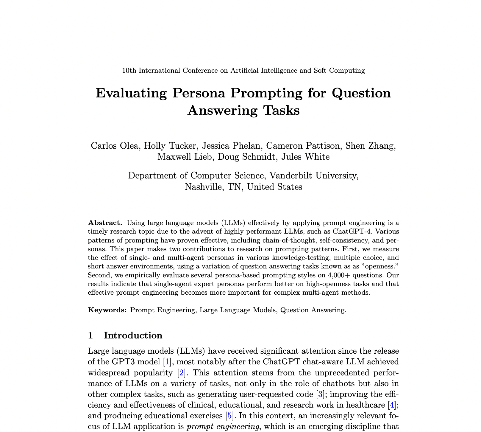 Evaluating Persona Prompting for Question Answering Tasks