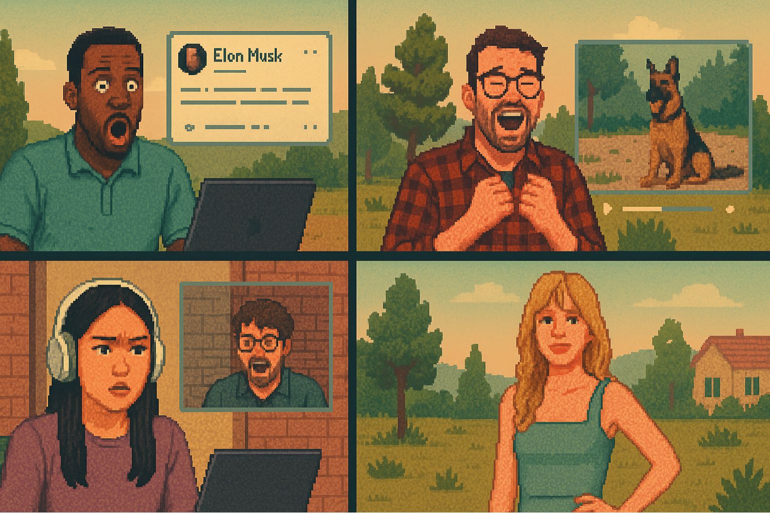 Examples of How AI Personas React to Reels